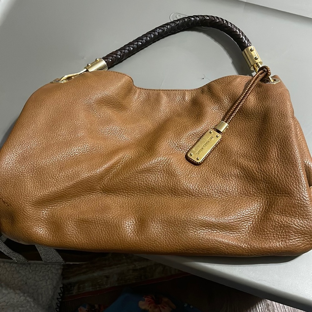 Brown leather Michael Kors purse